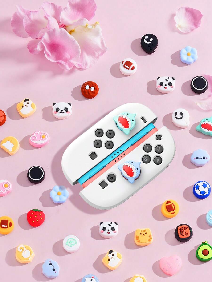 2 Pcs Thumb Grip Caps Compatible With Nintendo New Switch2(2025), Controller Silicone Joystick Caps Cover For Switch Controller, Game Controller Accessories