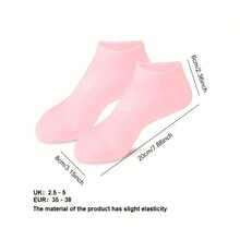 1 Pair Of Silicone Moisturizing Socks Moisturizing Silicone Socks For Dry, Cracked Heels And Rough Skin, Pedicure Socks For Women And Men, Foot Care Tools To Soften Feet, Foot Care Socks, Mother's Day Gift, Christmas Moisturizing Socks