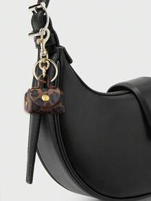 迷你复古豹纹零钱包，挂包，咖啡色小巧零钱包钥匙扣，复古时尚精致包包挂件，多功能设计挂件，易于悬挂，可用作车钥匙配件，适合送给朋友、女友、妻子、情侣，适合工作、购物、外出、旅行，新学期必备单品，教师节礼物 - 彩色 - 查看 4