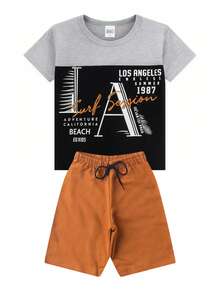 Los Angeles Children's Summer Set For Boys - ED KIDS - màu đen - Xem 1