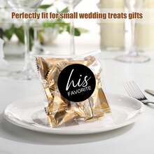 100/60 ملصق لأحبائه وأحبائها، ملصقات دائرية لامعة باللونين الأسود والأبيض، حشوات أكياس الترحيب بالعروس لحفل استقبال العروس وهدايا الزفاف