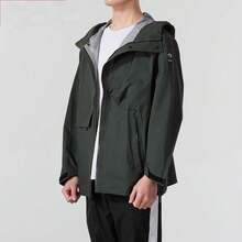 Under Armour Men's Hooded Zip-Up Loose Comfortable Woven Jacket - Dark Green - View 4