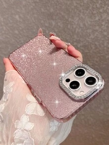 Pink Sparkly + Diamond Lens Frame