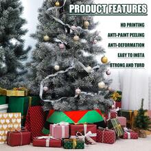 1 قطعة تنورة شجرة عيد الميلاد مع بوت بطول 40 سم، تنورة شجرة عيد الميلاد من الفلانيل ثلاثية الأبعاد مع قاعدة شجرة بأرجل رجل الثلج، غطاء قاعدة شجرة عيد الميلاد بتصميم قرية ريفية، ديكورات عيد الميلاد جميلة لتزيين غرفة الشتاء