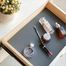 1 Roll, Kitchen Cabinet Liner, Drawer Liner, Waterproof And Oil-Proof Cabinet Liner, Non-Slip Drawer Liner, EVA Material No Adhesive, Kitchen Mat, Countertop Diamond Pattern, Shelves, Cabinets, Refrigerators, Tables, Wardrobes,Spring Summer Picks,Brides Maid Gifts,Room,Bedroom Deccor,Bedroom Deccor,Beach,Travel,For Men,For Women,Vacation - Silver Gray - View 6