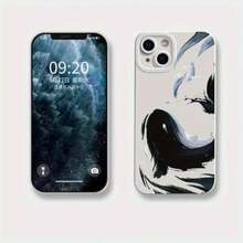 Funda mate con diseño de ojos, compatible con phone 16 Pro Max, 15 Pro, 14 Pro (anticaídas), 13 Pro, 12 Plus y otros modelos. - Blanco - Ver 2