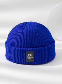 1 pieza Gorro de punto fino, suave y cómodo para otoño/invierno, adecuado para uso casual al aire libre, ideal para combinar con atuendos de otoño y como regalo