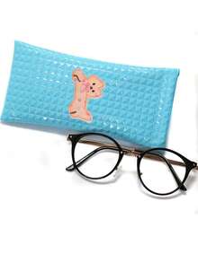 1 Stylish Self-Closing Glasses Bag - Soft And Portable Stylish Geometric Pattern Glasses Case, Five Colors Available, Suitable For Men And Women | Durable And Stylish, Protective Glasses, Suitable For Travel, Outdoor Activities, Commuting, Back To School, Vacation, Shopping, Couples, Daily Use, Back To School Gifts, Teacher Gifts, Holiday Gifts, Couple Gifts, Souvenirs