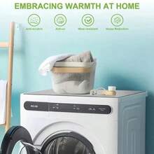 1pc Black/Grey Washing Machine Dust Cover Pad,Countertop Absorbent Table Mat,Absorbent & Quick-Dry Fridge Mat, Microwave Oven Dust Cover,Soft Diatom Mud Drainage Pad,Non-Slip Super Absorbent And Wear-Resistant Dish-Washing Dry Pad,19.7*23.6 Inch Modern Washing Machine & Dryer Top Cover,Suitable For Laundry Room And Kitchen For School,Office,Household,Travel,Bag,Organizer,Storage, Back To School Supplies