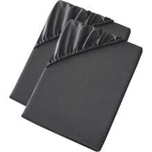 "26cm Extra Deep Pocket Plain Fitted Sheet - Microfiber, Super Soft Breathable, All UK Sizes" - Beige - View 2