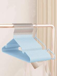 5/10 perchas para ropa con diseño antideslizante, 5 perchas metálicas para pantalones, perchas sin rastro, perchas resistentes y duraderas para abrigos de alta resistencia, almacenamiento y organización de ropa para el hogar, dormitorio, baño - Beis - Ver 10