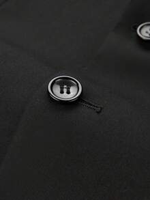 Men's Suits Jacket Two Button Elegant Solid Slim Fit Single Breasted Party Blazer Jacket Formal Business Wedding Black Size XS-3XL - Black - View 4