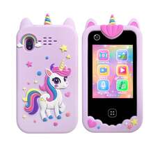 3-12 Years Old Kids Toy Phone, Unicorn & Dinosaur Pattern, 2.8" Touch Screen, 8GB Memory, Interactive Learning Games, Soft Silicone Protective Case, Ideal Gift For Boys & Girls - Multicolor - View 13