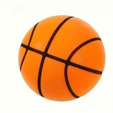 Balón de baloncesto silencioso de 7.09" - Pelota de entrenamiento sin ruido de alto rebote, apta para uso en interiores, material de TPU duradero, regalo perfecto para Navidad, Acción de Gracias y Halloween (naranja/azul/amarillo), accesorios de baloncesto, equipo deportivo de interior, equipo deportivo moderno, textura suave