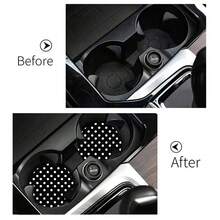 2 pezzi Sottobicchieri portabicchieri per auto, antiscivolo e antiurto, sottobicchieri per auto di moda universali, accessori per interni, regalo per feste