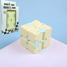 1pc Infinity Cube Fidget Toy, Creative Reversible Stress Relief Puzzle Toy For Kids, Portable Pocket Cube, Birthday/Easter/Christmas Gift, Holiday Toy