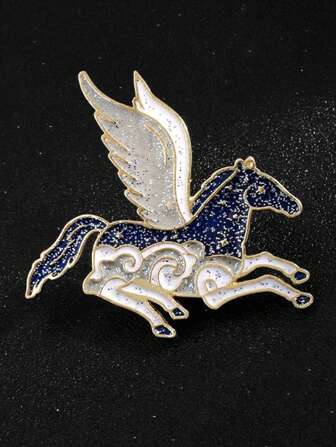 1 pièce Broche Licorne "Rêver comme un cheval" Badge Étudiant Sac à dos Accessoire cadeau culturel et créatif Convient pour les vêtements, chemises, cravates, cols de costume, vestes, accessoires de sac à dos pour hommes et femmes