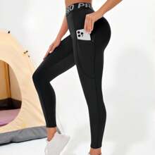Slimming, Lifting & Shaping Yoga Leggings - Black - View 6