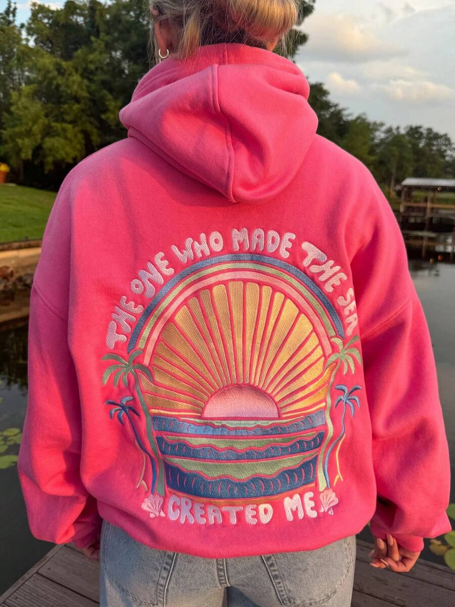 Sudadera Larga Para Mujer Con Texto En Inglés "I'm Yes Cold