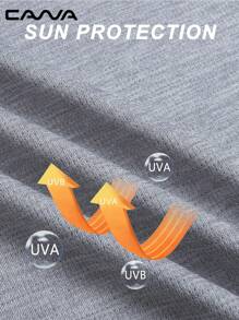 Cavva 女式 UPF50+ 全覆盖连帽长袖上衣，吸湿排汗，轻盈透气，插肩袖，修身廓形，拇指孔袖口，跑步、徒步、旅行 - 淺灰色 - 查看 6