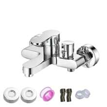 1 Set Stainless Steel Bathroom Shower Faucet, Toilet Bathtub Mixer Valve, Hidden Wall-Mounted 3-Way Faucet. Zinc Alloy 3-Valve Bathtub Shower Mixer Faucet, High Pressure Water Control, No Electricity Required, Easy Installation