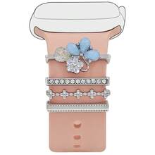 4pcs Universal Silicone Watch Band Decoration Ring, Decoration Studs, Suitable For Apple Watch - Multicolor - View 33