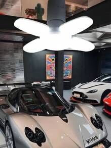 1 件/2 件 E27 LED 灯泡风扇叶片定时灯，28W，可折叠吸顶灯，室内使用，硬接线，无需电池，室内照明现代吸顶灯耐用结构，LED 灯泡