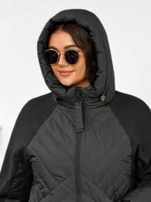 GASMAN Women's Regular Thin Cotton Hooded Jacket, Spring/Autumn