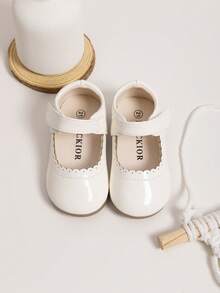 Elegant Princess Shoes, Cute Fashion White Mary Jane Girls Shoes, Back To School Shoes, Dress Shoes, Flat Children Shoes