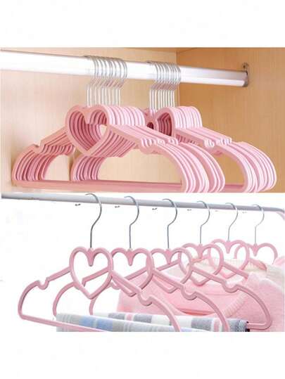 Set de 10 perchas de ropa duraderas con ganchos, organizador de armario que ahorra espacio, percha de ropa antideslizante para dormitorio, armario, baño, cocina, exhibición de prendas de alta resistencia, diseño sin costuras, solución de organización del hogar de uso múltiple