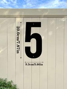 1 件 0-9 金属地址号码牌 - 金属标牌、壁挂、门牌、户外邮箱号码、家居装饰、花园装饰、前门、车库门、商店、工作室装饰、家庭地址号码牌、万圣节、感恩节。圣诞装饰、墙面艺术、礼物 - 彩色 - 查看 24