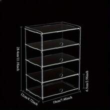 1pc Acrylic Display Rack, Organizer For RC Car Models, Sunglasses, Cosmetics, Ideal Choice For Hobbyists And Home Storage, Durable Structural Design