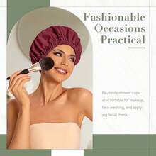 Shower Caps - Burgundy - View 3