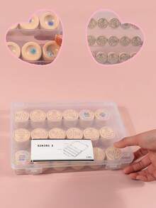 1pc Transparent Plastic Portable Storage Box With Compartments And Lid, Lightweight 3-Compartment Organizer For Manicure Tools, Cleaning Swabs, First Aid Supplies, Perfect For Travel, Home Organization, Dorm Room, Office Desk, Daily Use And Emergency Preparedness - Clear - View 8