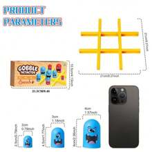 1 盒儿童创意玩具井字游戏大吃小套娃智力思维互动玩具 - 彩色 - 查看 3