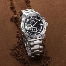 Orient Orient Herren Automatikuhr Klassisches Schwarzes Zifferblatt Lederarmband Anzugsuhr RA-AR0201B10B