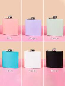 Personalized Women's Hip Flask | Customized Women's Hip Flask | Laser Engraved Hip Flask | Engraved Women's Hip Flask | Bridal Party Gift | Bridesmaid Gift - Multicolor - View 7