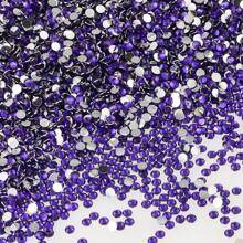 1000pcs Flat Back Resin Rhinestones, Resin Crystals, Round Flat Bottom Resin Gems, For Accessories, Shoes, Clothes, Cosmetics, Bags, Handmade DIY Art Decorations