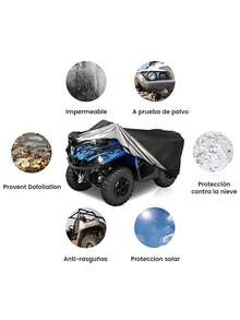 Waterproof ATV Cover XL Motorcycle Protector, Cover Case - Black - View 6