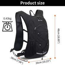 Hydration Backpack Hiking Backpack For Hiking Trail Running Cycling Marathon - 玫紅色 - 查看 5