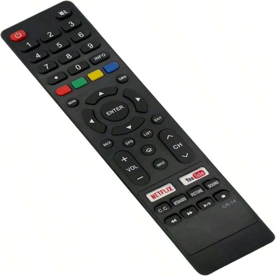 Control Remoto CR‑14 Universal Compatible con Atvio, HKPRO, Daewo,  y Más - Negro - Ver 1