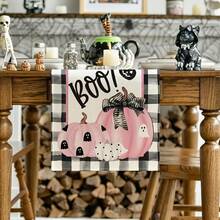 1 cái, Trang trí nhà cửa, Cờ bàn vải lanh in họa tiết lá phong bí ngô ma Halloween, Khăn trải bàn, Thích hợp cho bàn ăn, Trang trí mùa thu, Cờ bàn phong cách hiện đại có thể giặt được, Chống nhiệt, Chống ố, Trang trí phòng, Thảm trải bàn, Thảm trải bàn bếp, Trang trí tiệc tùng, Trang trí nhà cửa, Quà tặng Halloween lý tưởng - Nhiều màu - Xem 8