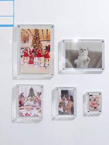 إطار صور مغناطيسي للثلاجة، خيارات الحجم 3/5/6 بوصة، ملصق صور إبداعي، لا يتطلب الحفر، ديكور للمطبخ والمكتب، بأسلوب إنستغرام، إطار صور مغناطيسي - متعدد الألوان - مشاهدة 7