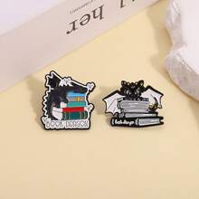 Creative Dinosaur Book Brooch Badge Clothing Backpack Accessories Pin Alloy Badge In Stock - QHXZ4277 - View 4
