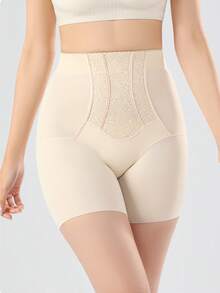 JUQDNX High-Waist Tummy Control & Butt Lifting Shapewear For Women - Adjustable, Breathable, Non-Slip Design For Posture & Body Sculpting, White, Posture Support, Sleek Undergarment, Comfortable Fit - 杏色 - 查看 1