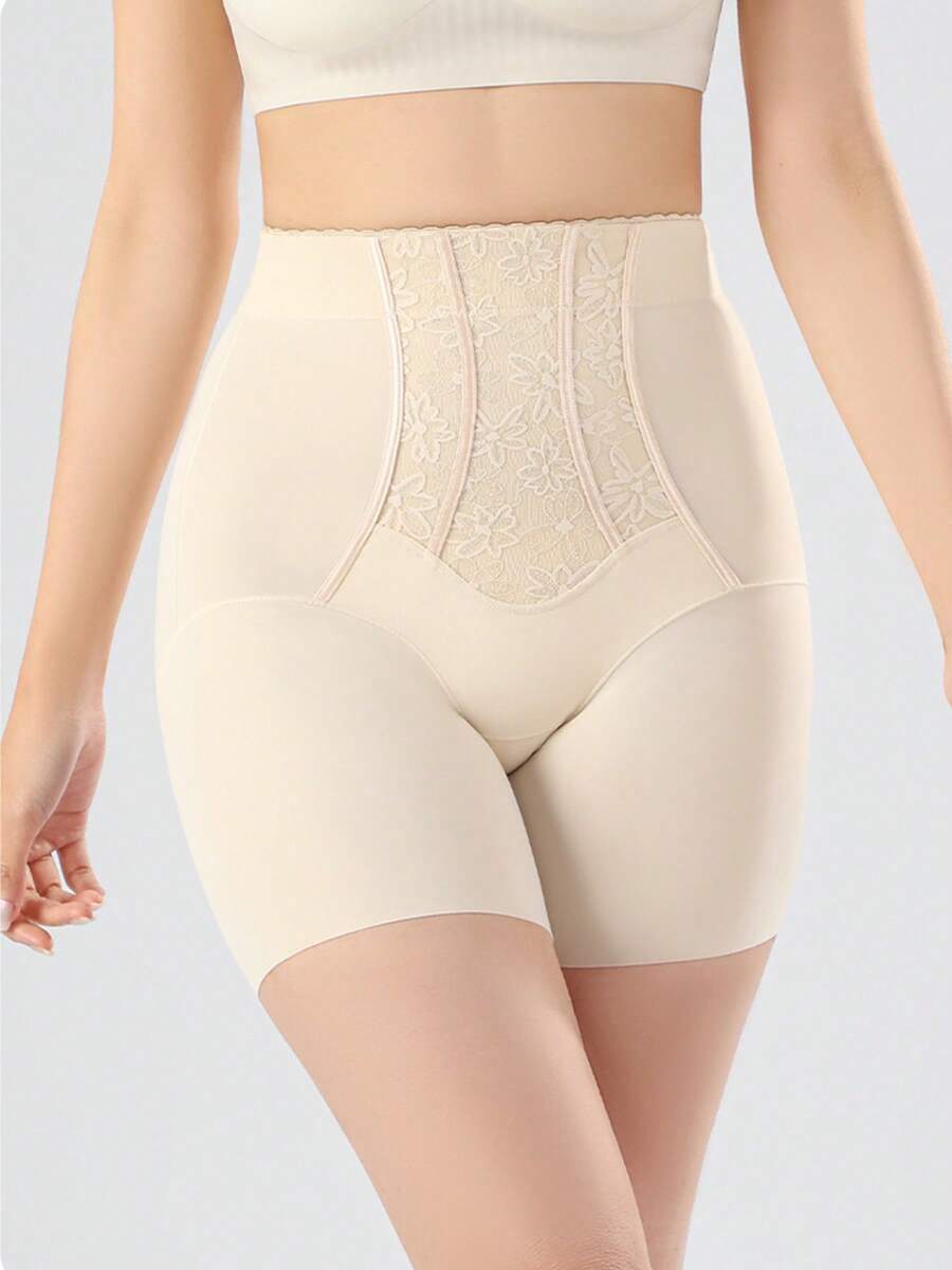 JUQDNX High-Waist Tummy Control & Butt Lifting Shapewear For Women - Adjustable, Breathable, Non-Slip Design For Posture & Body Sculpting, White, Posture Support, Sleek Undergarment, Comfortable Fit - 杏色 - 查看 1