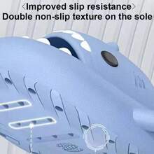 Men's Lightning Pattern Shark-Slides, Comfy Non Slip Casual Soft Sole Anti Odor EVA Slippers, Men's Summer Indoor Footwear 4cm Thick Sole Shark Slippers For Men And Women