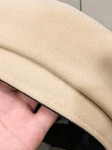 1pc Women's Wool Beret Hat, Fashionable British Style Artist Cap, Vintage Versatile Octagonal Hat Autumn Accessories