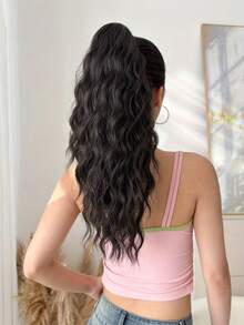 耐热马尾辫，水波耐热合成纤维爪形马尾辫接发 | 女性自然造型，易于造型，适合日常和特殊场合，多功能假发，适合女孩女性日常使用，优雅的万圣节假期促销