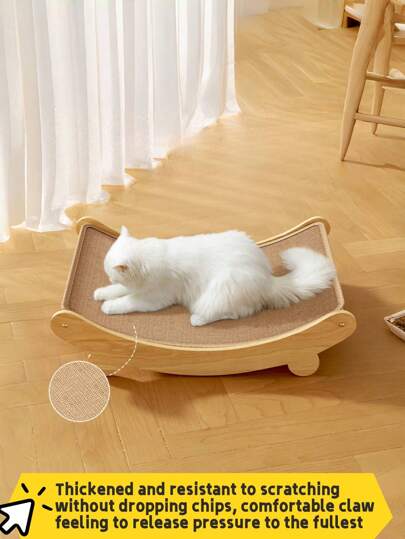 1PCThree-Dimensional Cat Scratching Board Is Wear-Resistant And Scratching-Resistant, Cat Nest And Cat Scratching Board Are Two-In-One, Sisal Is Wear-Resistant And Does Not Drop Chips, Large Reclining Chair Cat Claw Board Is Integrated Anti-Scratch Sofa Cat Toy